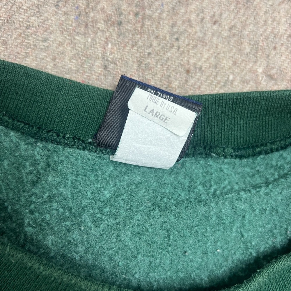 Vintage Green Bay Packers Sweatshirt Mens Large Green 1990s Super Bowl NFL - Picture 7 of 11